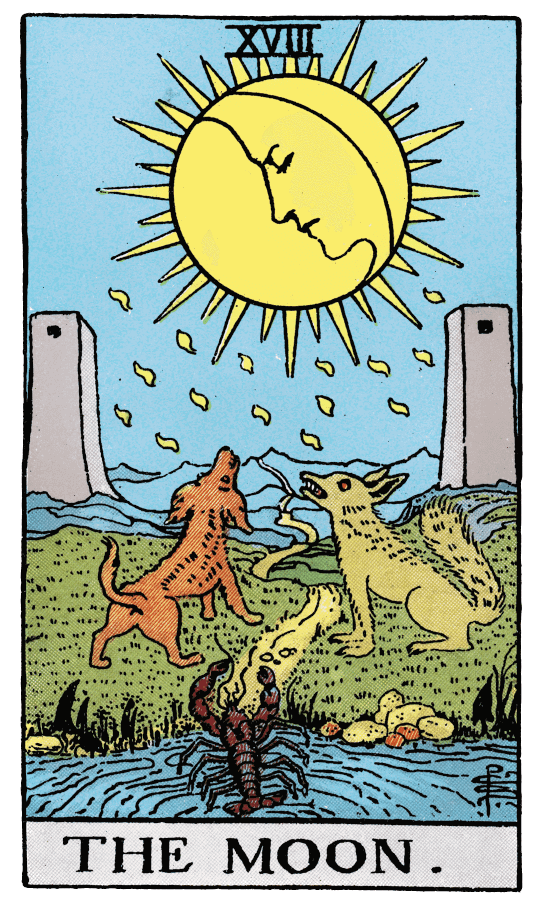 Луна tarot card thumbnail